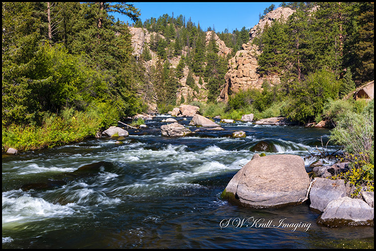 Whitewater in the South Platte River in Eleven Mile Canyon